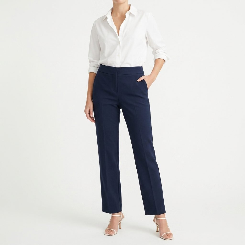 Pantalón Ann Taylor Azul Marino Curvy Petite - XS