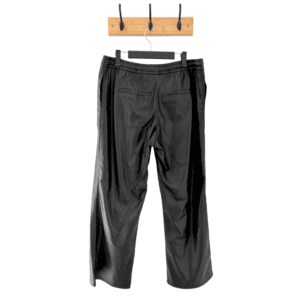 Pantalón Basement de Cuerina Negro con Cordón - XL