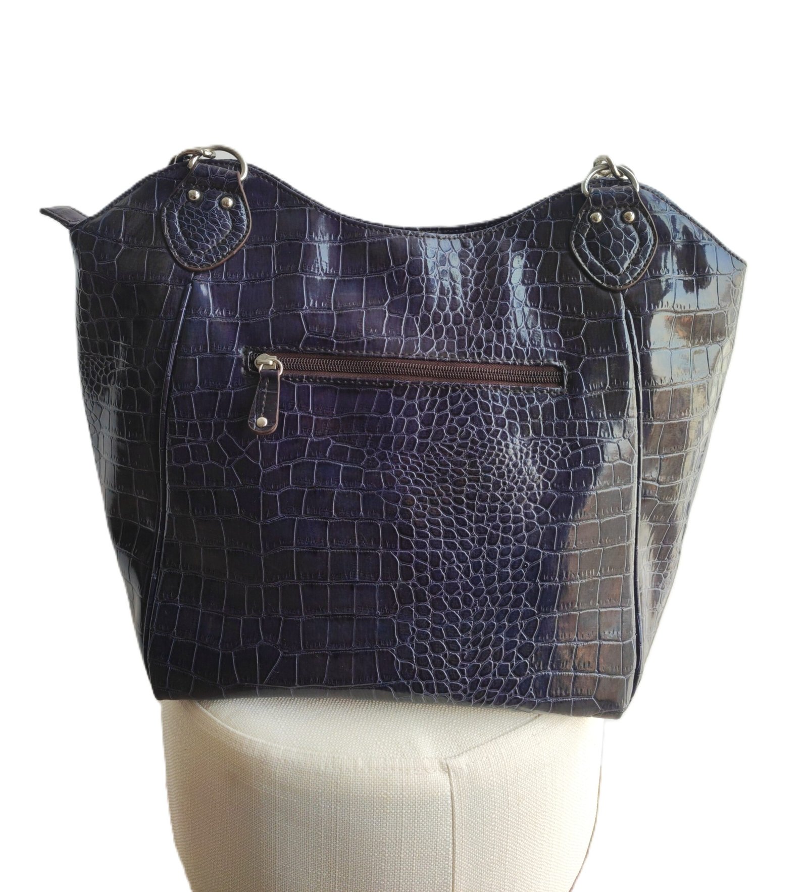 Cartera Nine West uva con matiz Textura Croco - Imagen 4