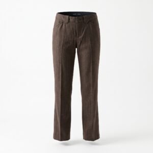 Pantalón Ralph Lauren 100% Lana Marrón de Corte Recto - M