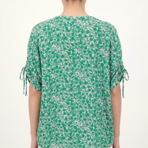 Blusa Esprit Floral Verde con Detalle en Mangas - XXL