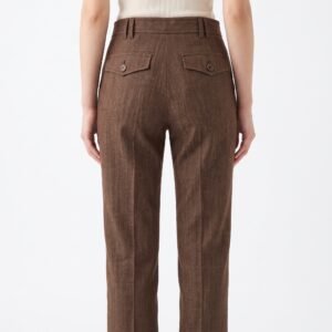 Pantalón Lee Marrón de Algodón con Textura - M