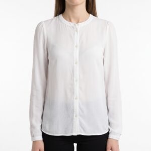 Blusa Tommy Jeans Blanca de Viscosa con Botones - XS