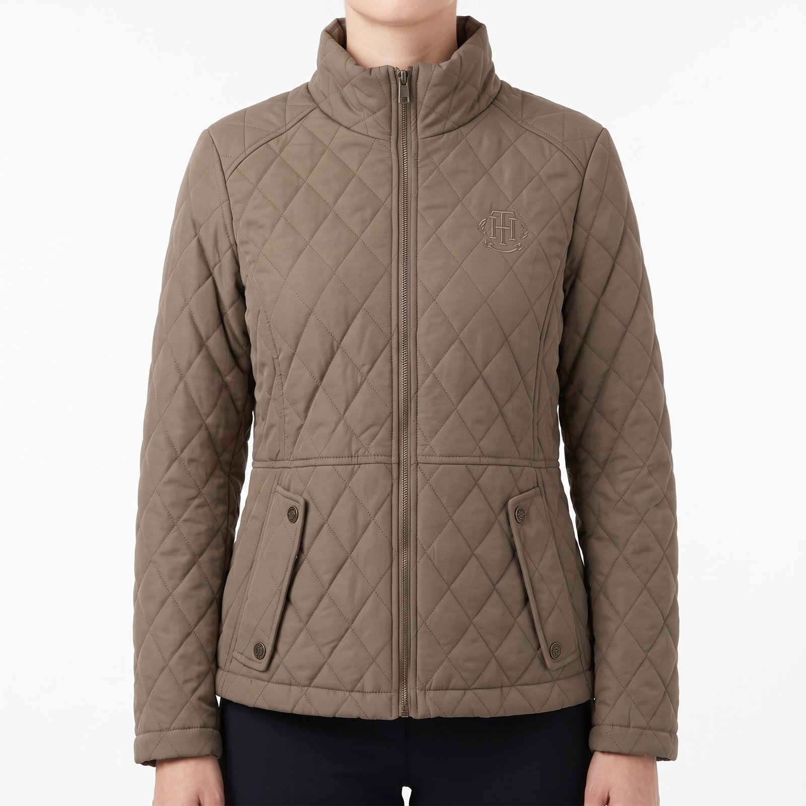 Casaca Tommy Hilfiger Acolchada Verde Olivo - S