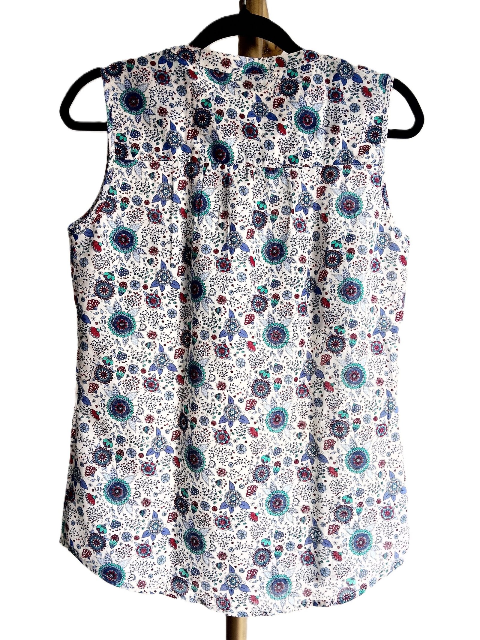 Blusa EXIT Sin Mangas de Algodón con Estampado Floral - S - Imagen 4