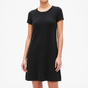 Vestido GAP Corto Negro de Punto Minimalista - XS