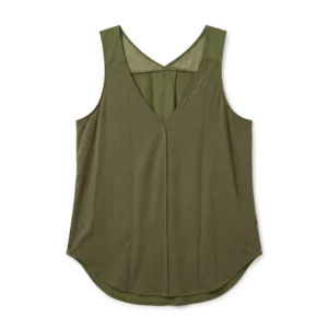 Blusa Banana Republic Verde Olivo con Escote en V - S
