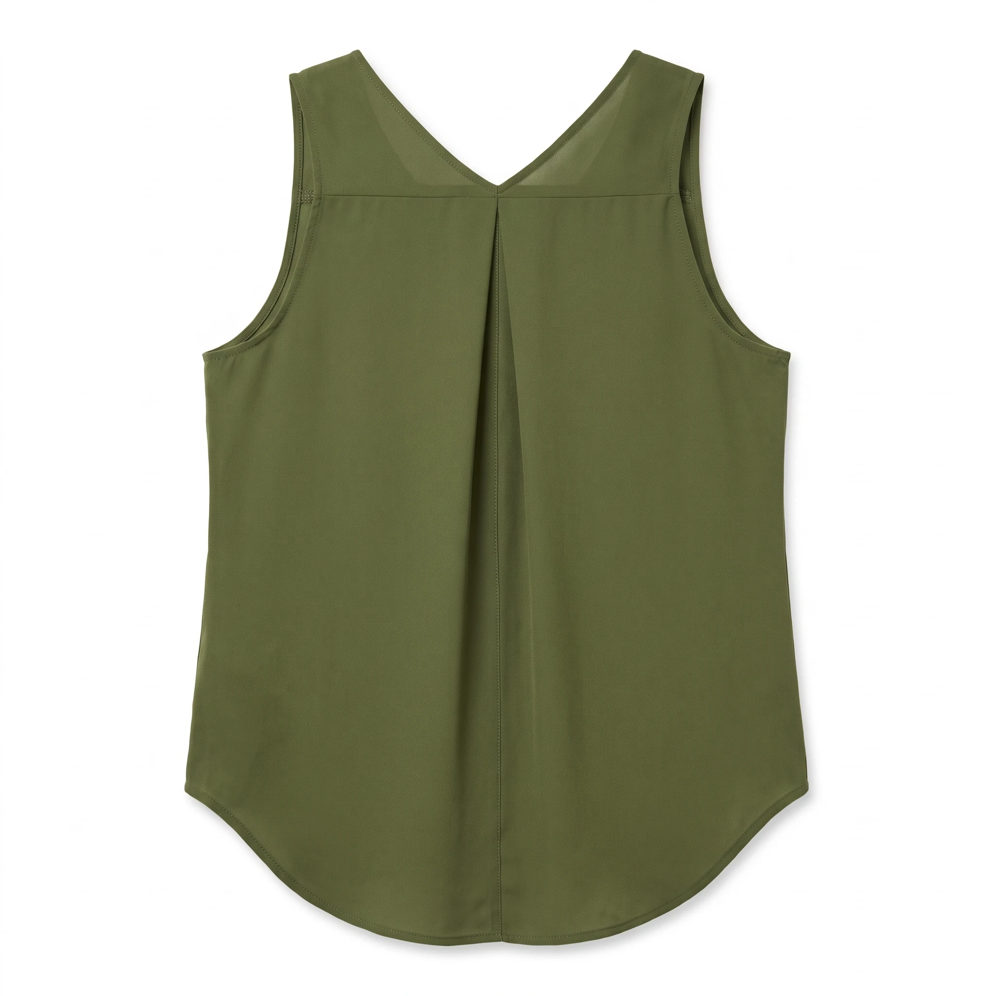 Blusa Banana Republic Verde Olivo con Escote en V - S - Imagen 4