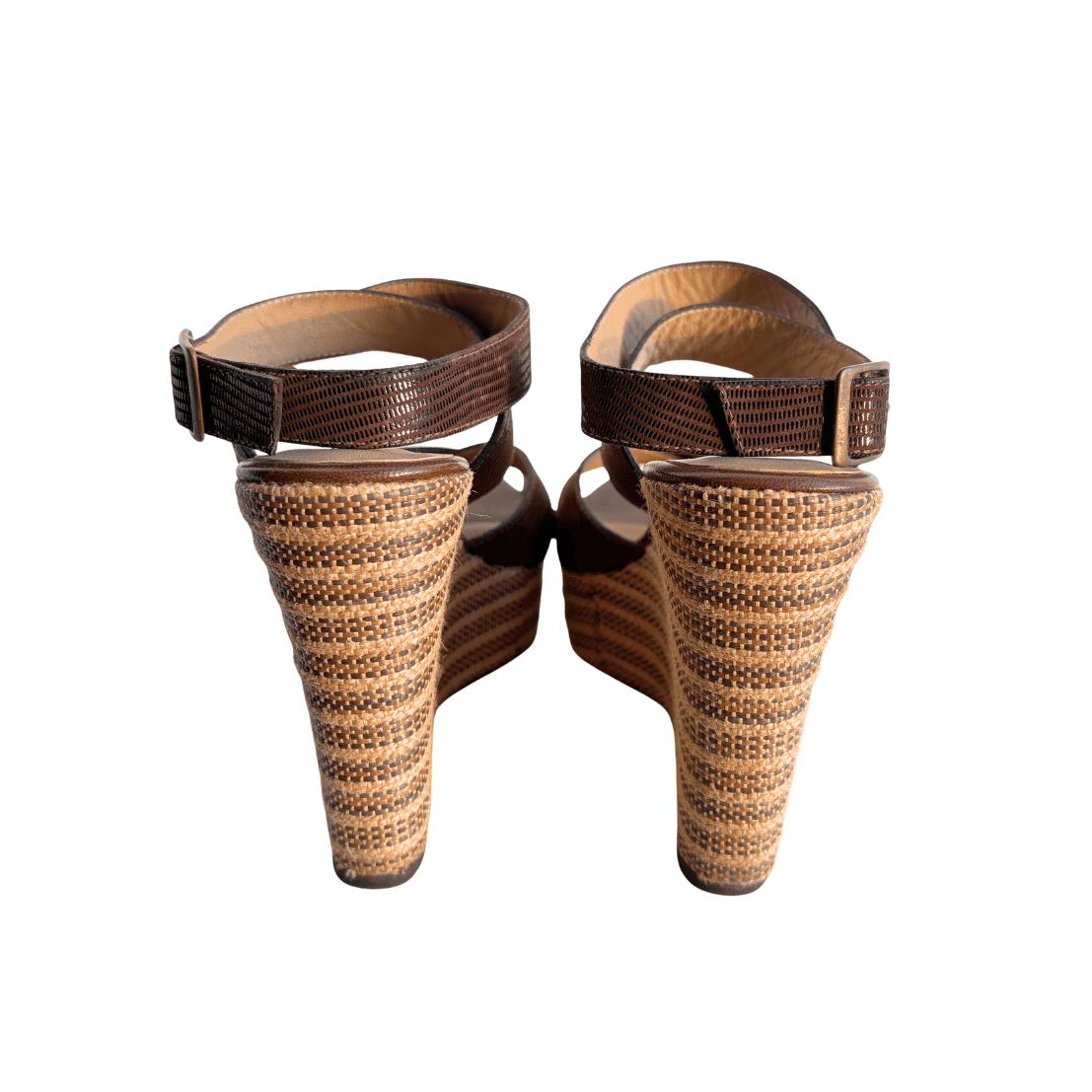 Sandalias Paez de Plataforma Marrón con Textura - 36 - Imagen 3