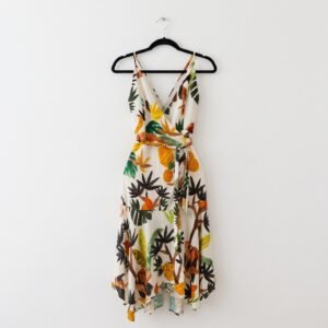 Vestido Farm Rio Midi Estampado Tropical - L