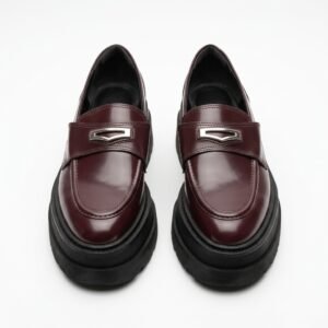 Mocasines Arezzo Burdeos con Plataforma - 39