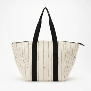 Cartera Victoria's Secret Tote de Lona a Rayas